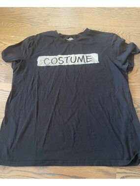Black Tee with 'COSTUME' Text